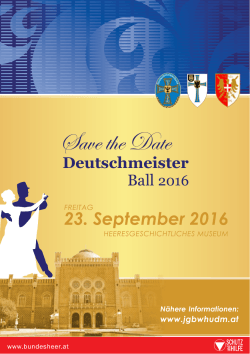 Save the Date 2016