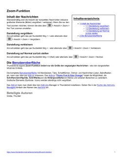 Zoom-Funktion - Thunderbird Mail DE