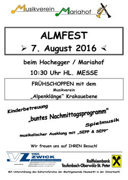 Mariahofer Almfest