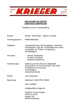 MAN Nutzfahrzeuge AG - Spedition Johann Krieger