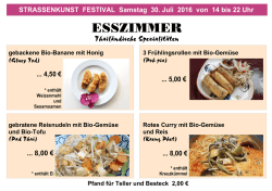 Samstag - Esszimmer