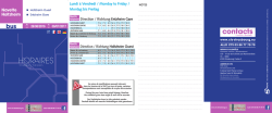 HORAIRES contacts