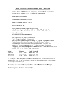 Ferienwohnungen