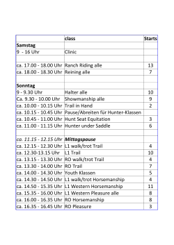 Zeitplan