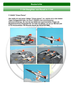Bauberichte F-104 Stargihter von Revell in 1:144