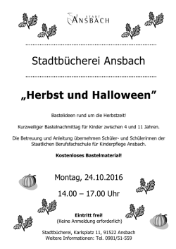 Herbstbasteln 2016