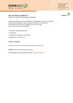 Info und Anmeldung