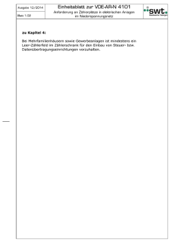 Einheitsblatt zu den TAB - Steuer