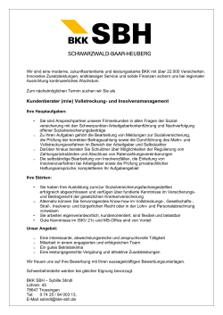 Kundenberater (m/w) Vollstreckung- und