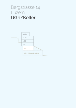 Plan UG 1 Keller