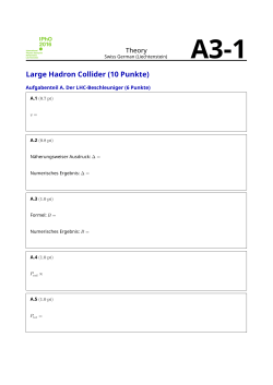 IPhO 2016 - Theory - Large Hadron Collider