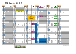 BBL Kalender 2016-2