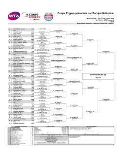 Draw - WTA