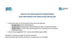 hcw-impfungen f&uuml;r famulatur/tertial/kpj