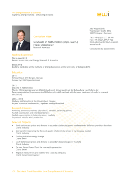 Graduate in Mathematics (Dipl.