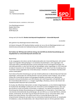 Antrag von Tina Krause und Thomas Bauske - SPD