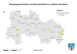 Übergangswohnheime und Notunterkünfte im Landkreis Havelland