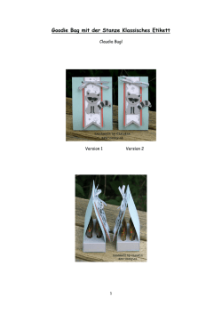 Goodie Bag mit der Stanze Klassisches Etikett - mrs