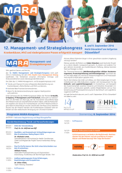 MARA-Programm-Flyer 2016 - 12. MARA – Management