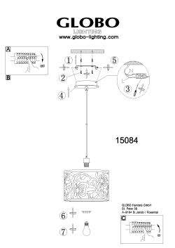 Page 1 GLOBO |@H町|N@油 www.globo-lighting.com (1) 5. º - G