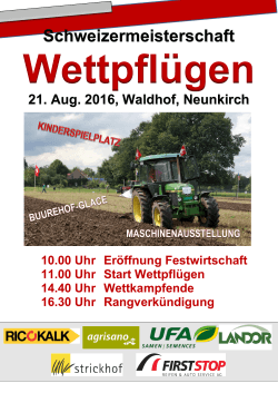 Plakat_SM Wettpflügen Neunkirch_21.08.2016