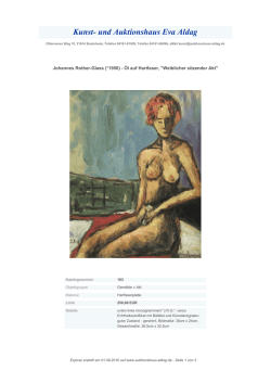 Johannes Rother-Glass - Kunst