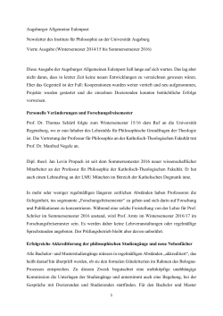 Augsburger Allgemeine Eulenpost - PDF - Phil.-So.