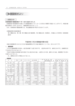 医師国保だより - 山形県医師会