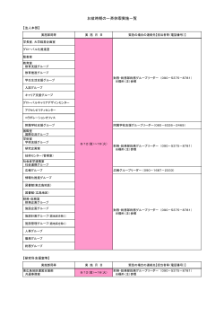 お盆時期の一斉休暇実施一覧