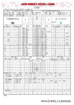 公式記録 - なでしこリーグ