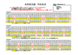 本所防災館予約状況表