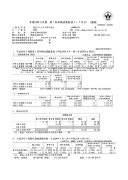 平成29年3月期 第1四半期決算短信〔IFRS〕（連結）
