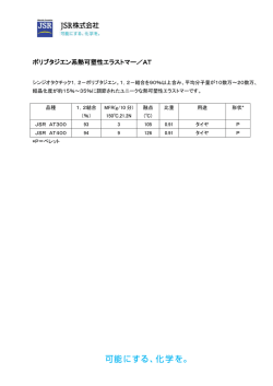 ポリブタジエン系熱可塑性エラストマー／AT
