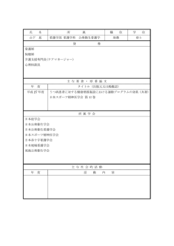 詳細プロフィール