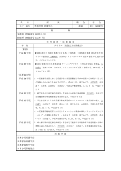 詳細プロフィール