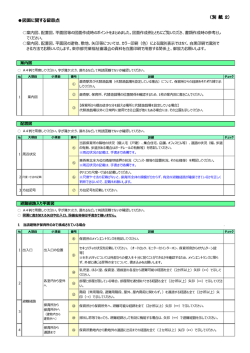 東京都通知（別紙2） 図面に関する留意点・作成例