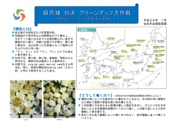 田沢湖白浜クリーンアップ大作戦（PDF:591KB）