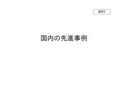 資料4 国内の先進事例 (PDF形式 227キロバイト)