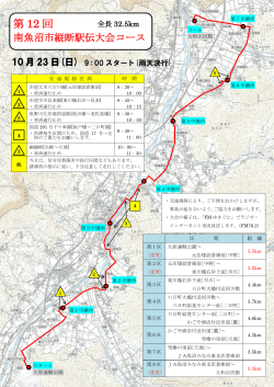 大会コース図 (PDF：1.3MB)