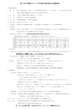 第19回千葉県スポーツ少年団空手道交流大会実施