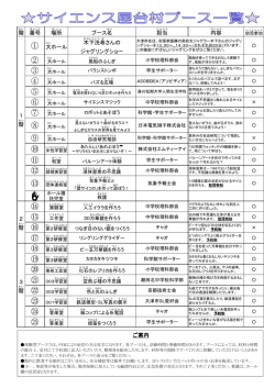 ブース一覧