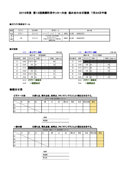 一般の部 - 美郷町サッカー協会