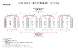 H28年 7月31日 小学4年以下男女混合グリーンボールマッチ