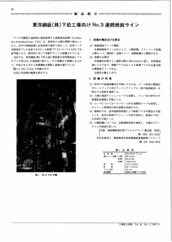 某洋銅鉱（株）下校工場向けNo．3連続焼鈍ライン