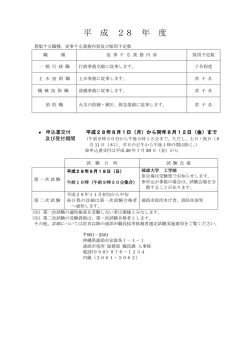 試験実施要項