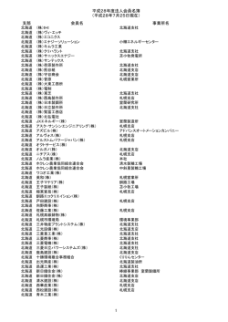 法人会員名簿 - 一般社団法人 火力原子力発電技術協会