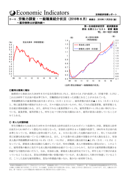 Economic Indicators 定例経済指標レポート