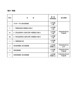 様式一覧（PDF形式 38キロバイト）