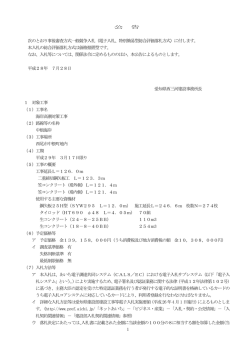 （電子入札、特別簡易型総合評価落札方式）に付