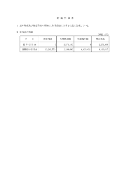 附 属 明 細 書